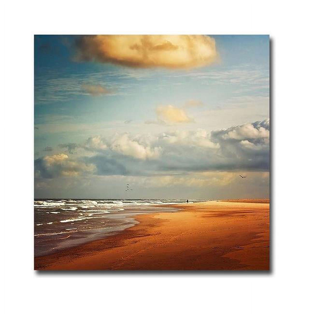 Dream Beach By Dirk Wuestenhagen Premium Gallery-wrapped Canvas Giclee Panorama Art - Ready To Hang, 30 X 30 X 1.5 In.