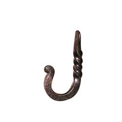 Aiw-hot-1 2.50 In. Twisted Hook, Black