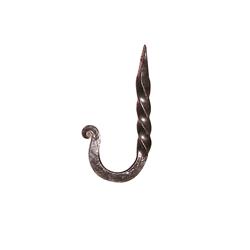 Aiw-hot-2 3 In. Wall Mounted Twisted Hook, Black