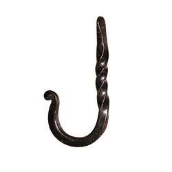Aiw-hot-4 5 In. Wall Mounted Twisted Hook, Black