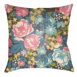 Lota1100-2020 Lolita Square Pillow, Carnation Pink & Denim Blue - 20 X 20 Ft.