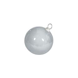 J-140470 33.5 In. Dia. Fiberglass Ball Ornament, Glossy Silver