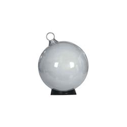 J-140480 49 In. Dia. Fiberglass Ball Ornament, Glossy Silver