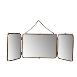 Wd015 Mirror Frame. Distress Brass