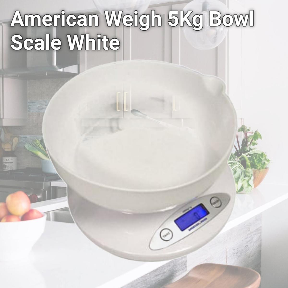 Picture of American Weigh 5Kg Bowl Scale White
