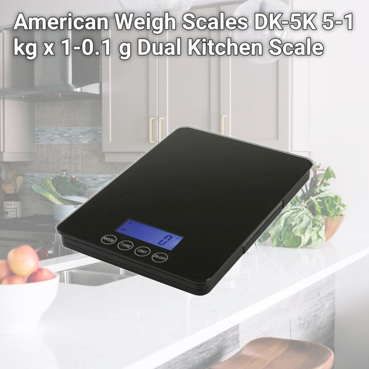 Picture of American Weigh Scales DK-5K 5-1 kg x 1-0.1 g Dual Kitchen Scale