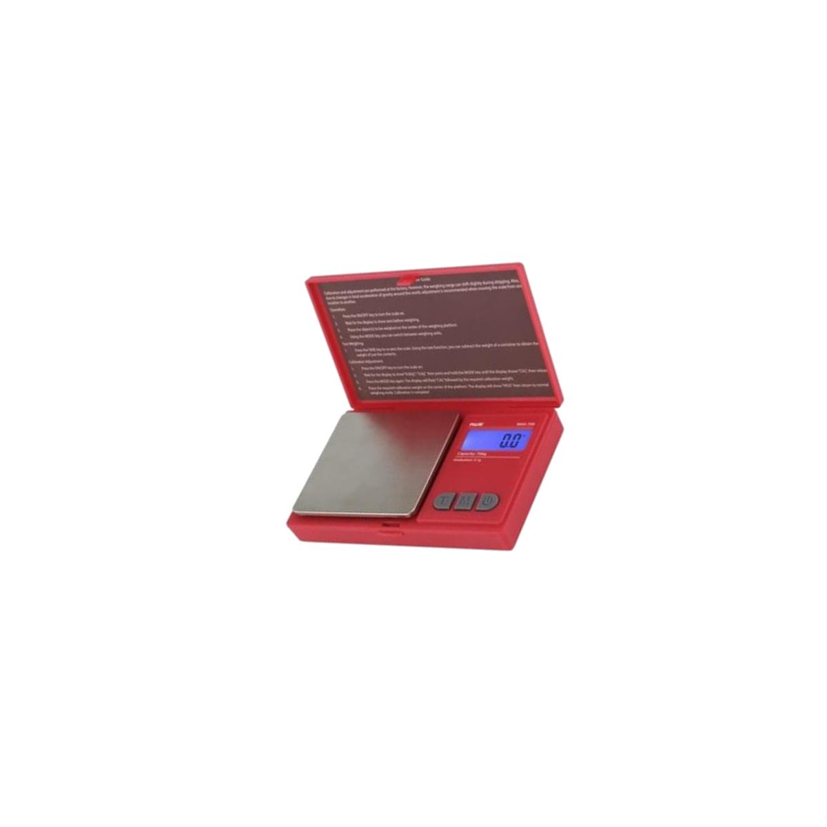 Picture of American Weigh Scales MAX-700-RED Digital Pocket Scale 700 x 0.1 g - Red