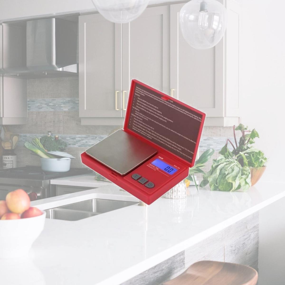 Picture of American Weigh Scales MAX-700-RED Digital Pocket Scale 700 x 0.1 g - Red