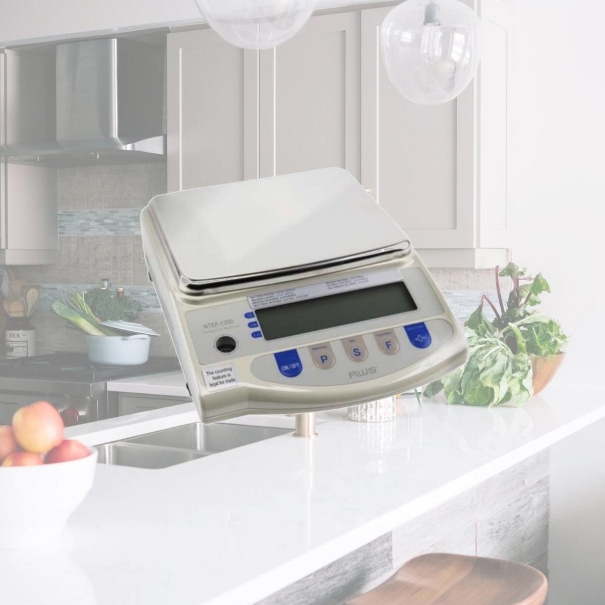 Picture of American Weigh Scales AWS-MJ-1200NTP 1200 x 0.01 g Precision Bench Scale