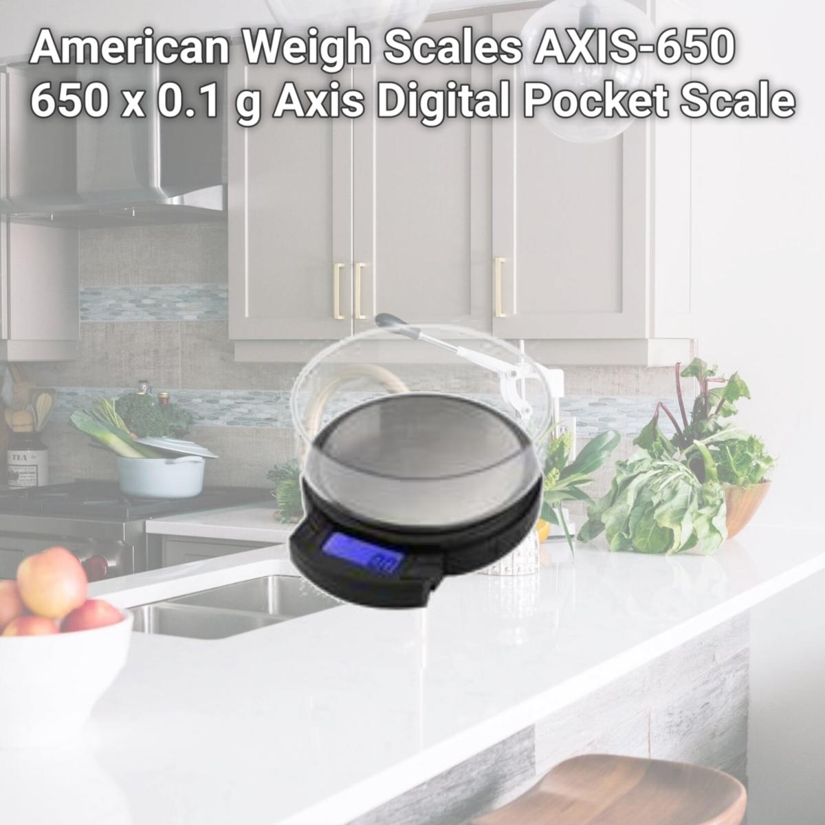 Picture of American Weigh Scales AXIS-650 650 x 0.1 g Axis Digital Pocket Scale