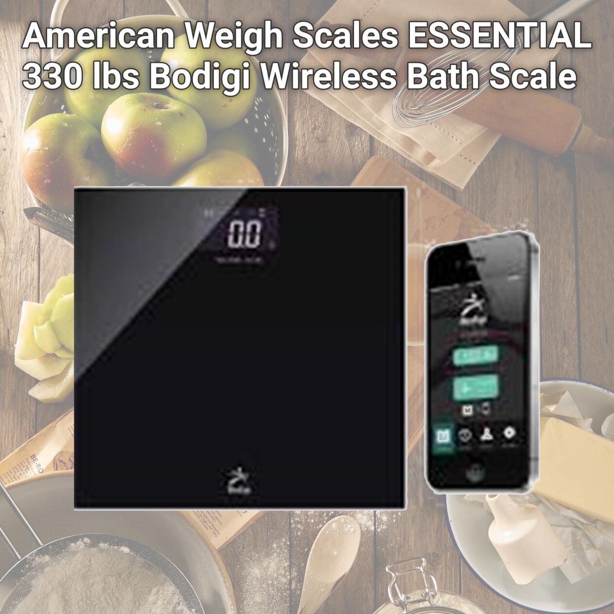 Picture of American Weigh Scales ESSENTIAL 330 lbs Bodigi Wireless Bath Scale