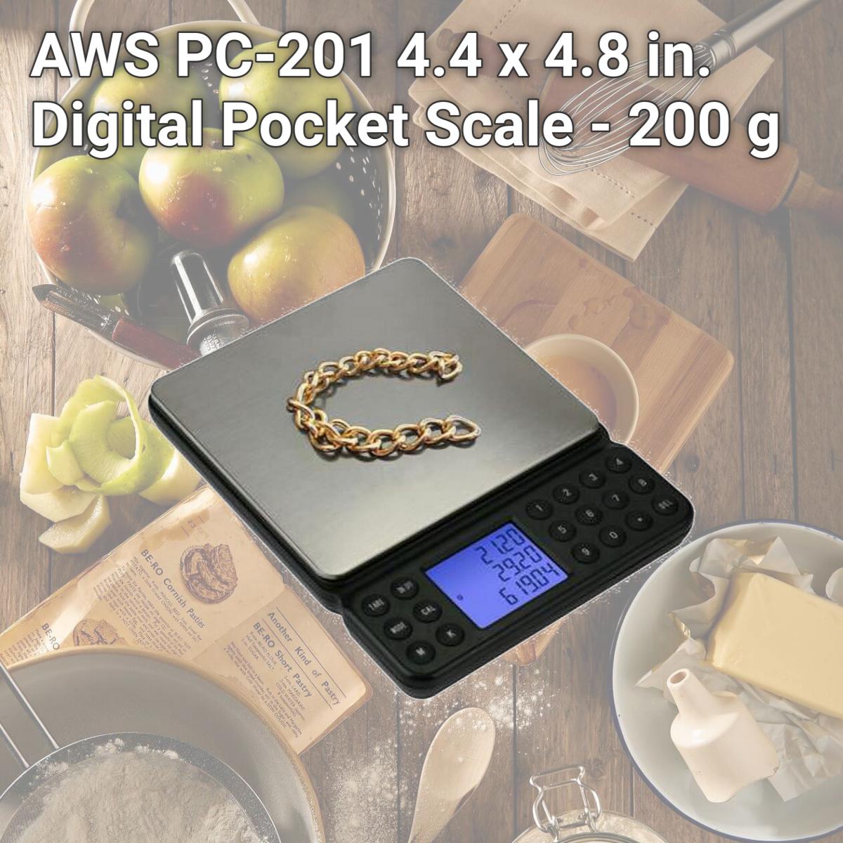 Picture of AWS PC-201 4.4 x 4.8 in. Digital Pocket Scale - 200 g