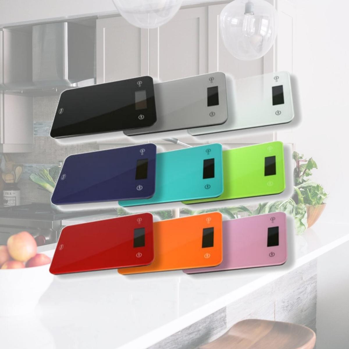 Picture of Amw Glass Kitchen Scale 5Kg X 1G Pink