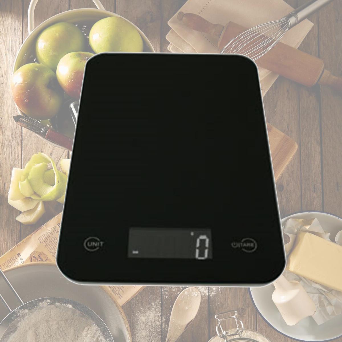 Picture of Amw Glass Kitchen Scale 5Kg X 1G White