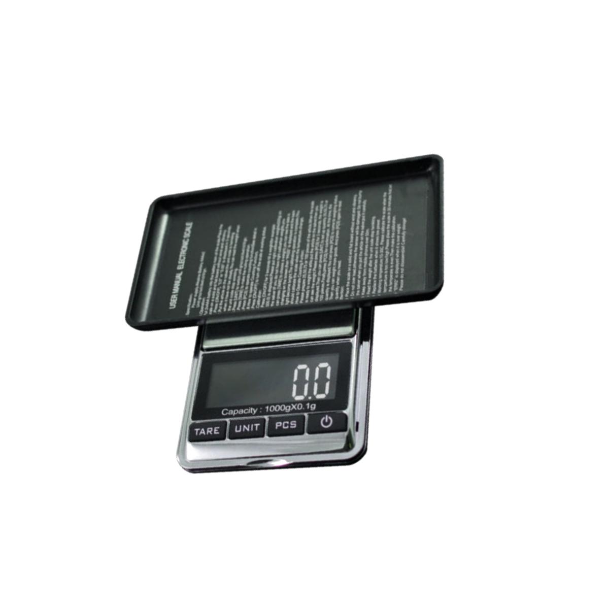 Picture of American Weigh Scales CHROME-1KG 1000 x 0.1G Digital Pocket Scale - Chrome