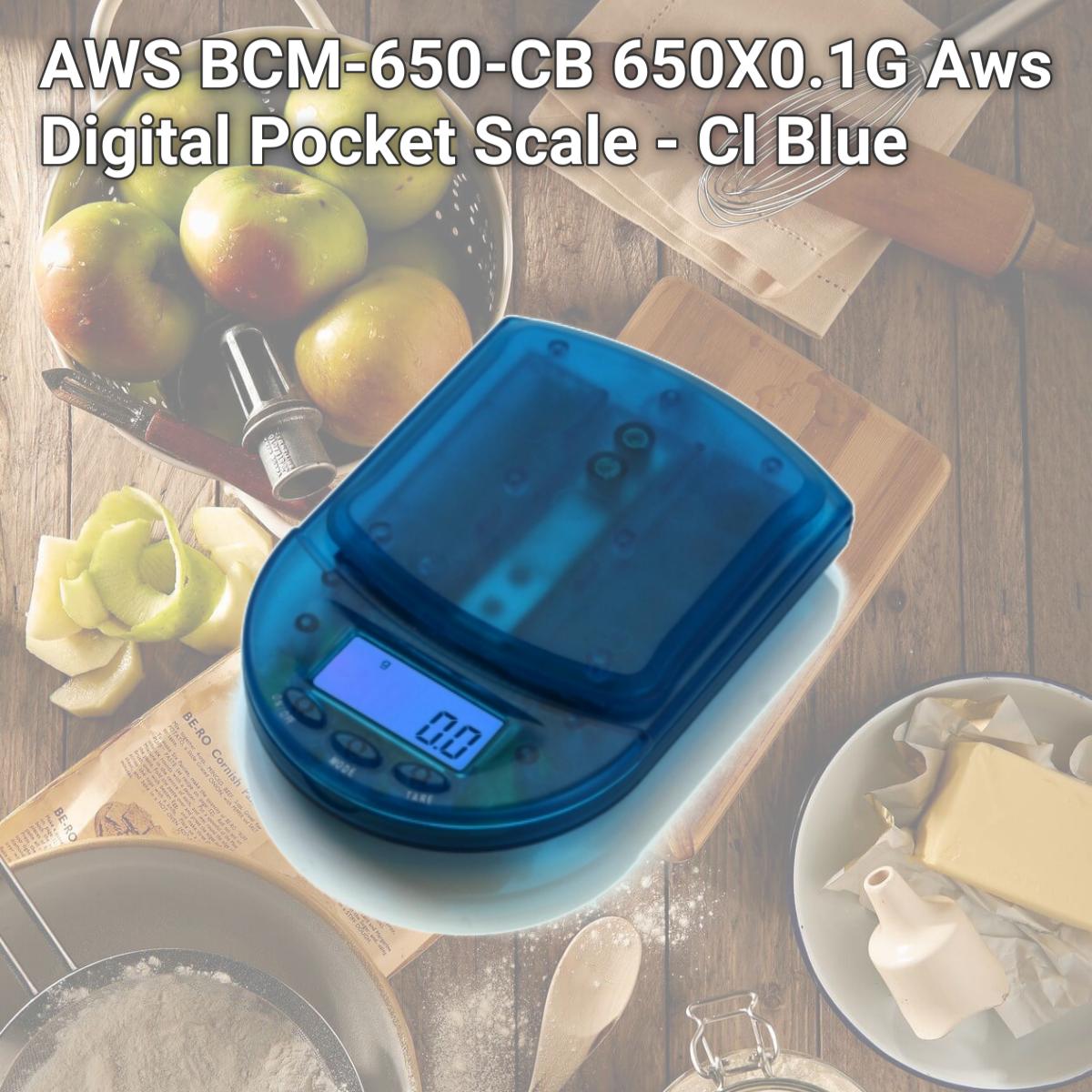Picture of AWS BCM-650-CB 650X0.1G Aws Digital Pocket Scale - Cl Blue