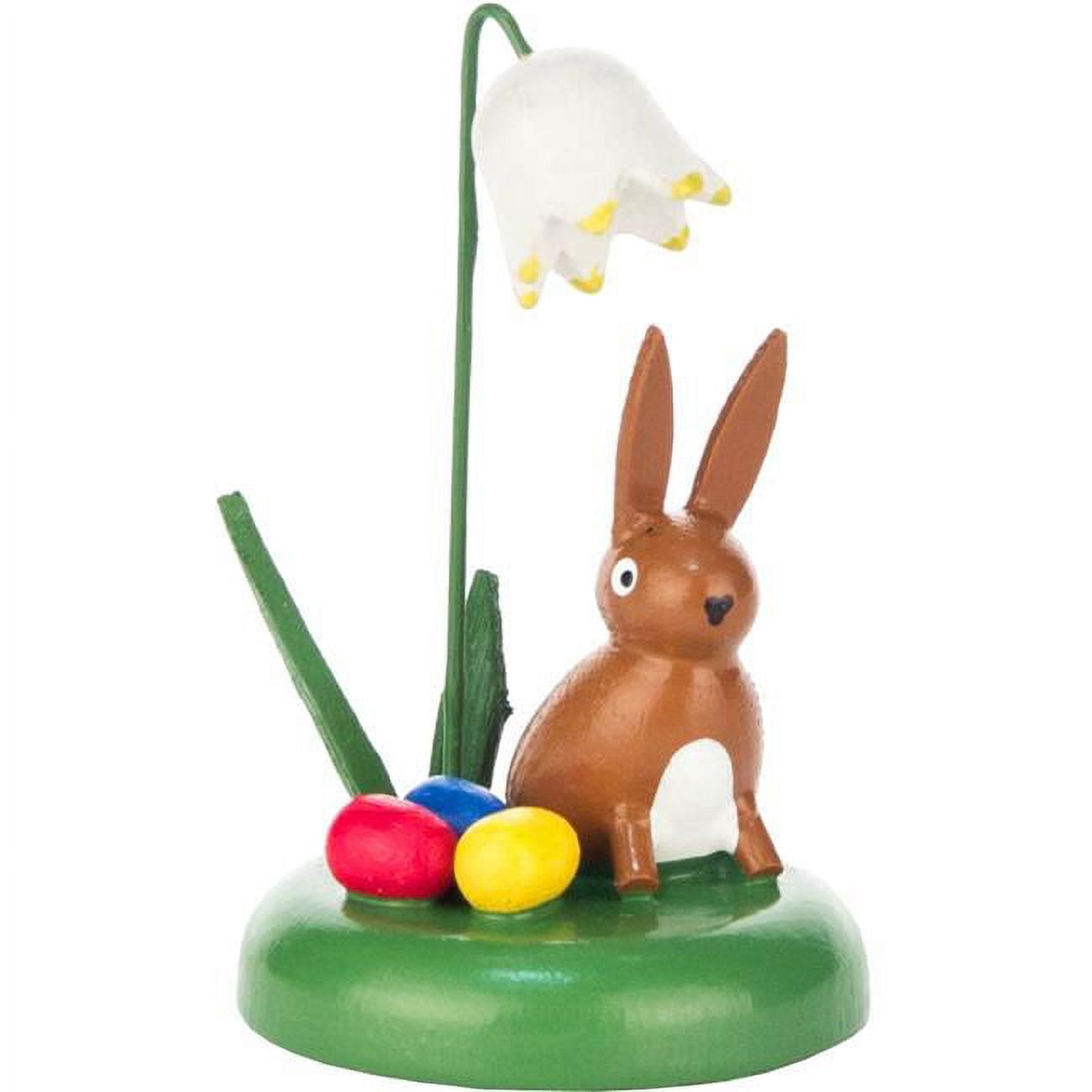 224-021-1 Dregeno Easter Ornament Rabbit Under A Flower