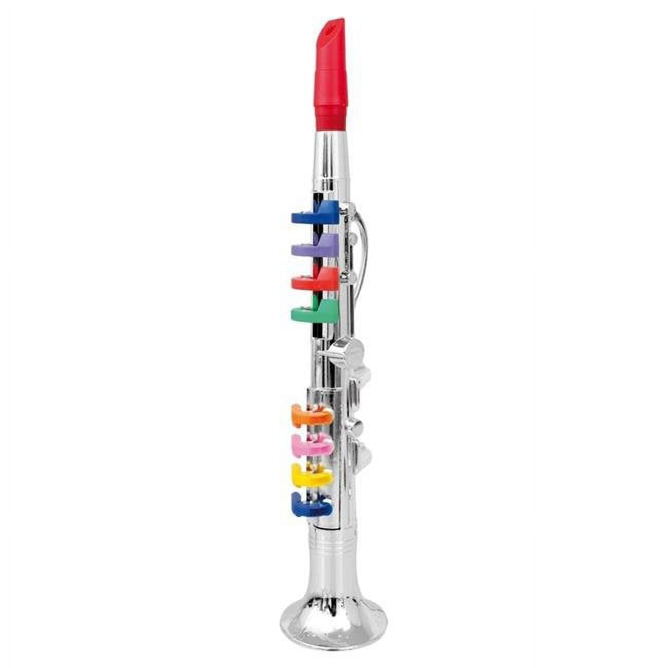 Clarinet With 8 Colored Keys, Metallic Silver