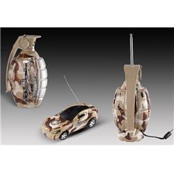 Mc98 Brown 2.7 In. Mini Rc Camouflage Grenade Car Toy - Brown