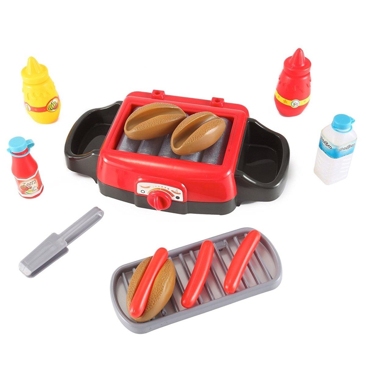 Ps28 Hot Dog Roller Grill Electric Stove Play Food Kitchen Appliance Set For Kids