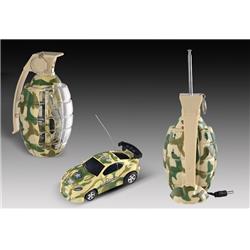 Mc98 Yellow 2.7 In. Mini Rc Camouflage Grenade Car Toy - Yellow