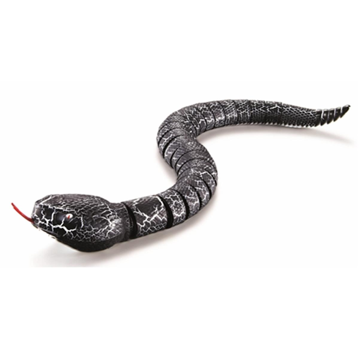 Rs9909 Black Realistic Remote Control Snake With Egg Shaped Controller - Black