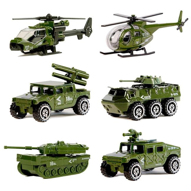 Ps8702 Diecast Military Vehicle Playset - 6 Vehicles
