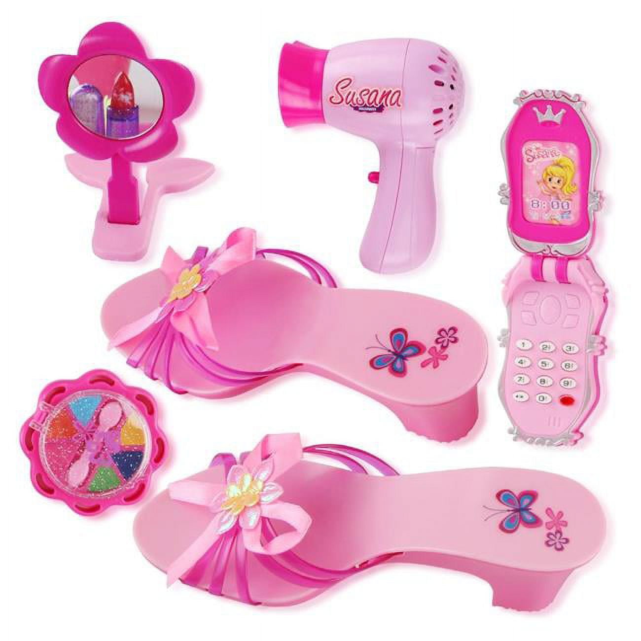 Psbe042 Princess Beauty Play Set With Hair Dryer, Shoes & Accessories