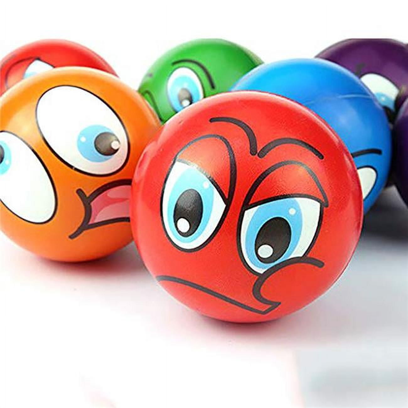 Psbf24 Mini Emoji Soft Foam Stress Balls - 24 Balls Per Box