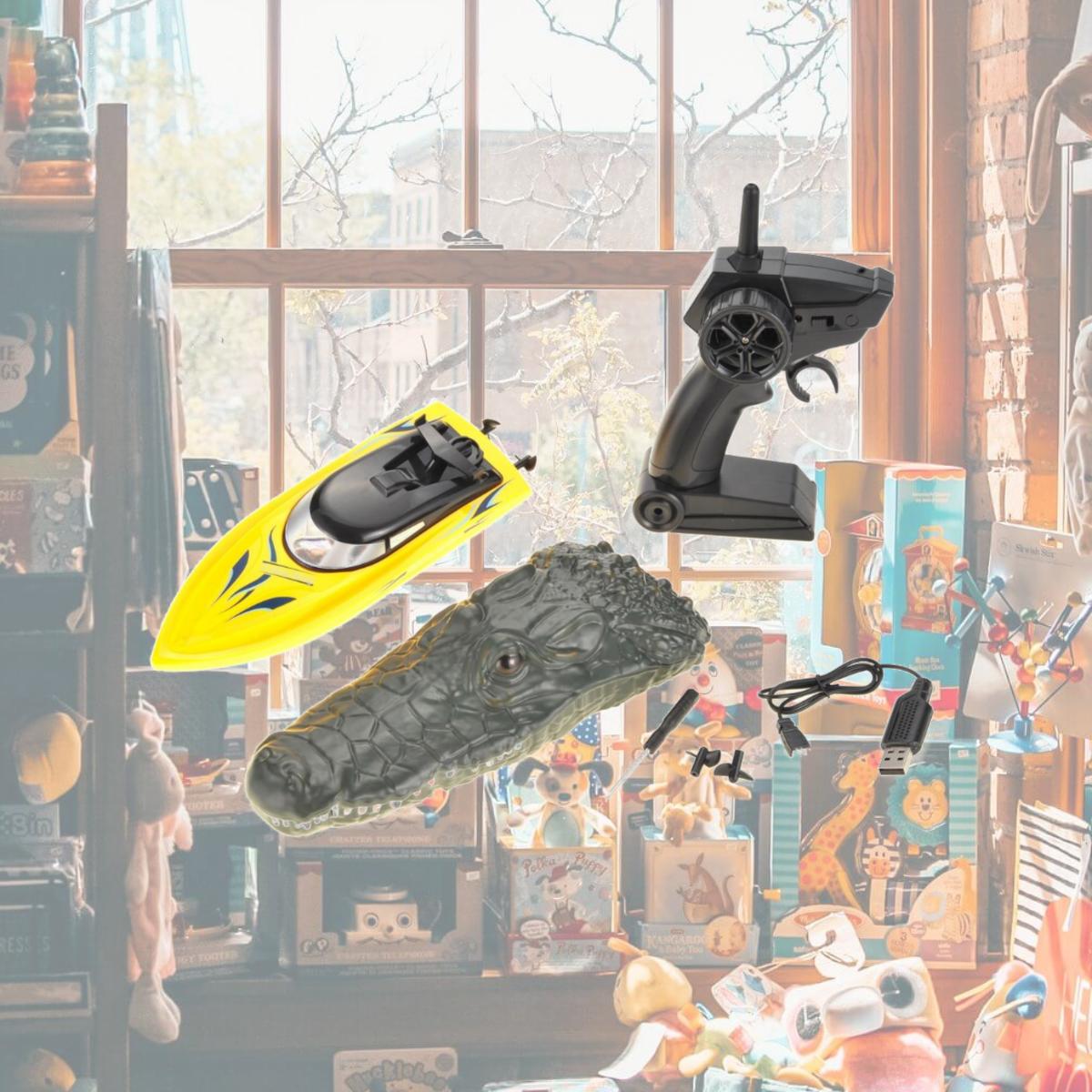 Picture of AZ Trading RH702 2 in 1 Radio Remote Controlled Crocodile Speedboat