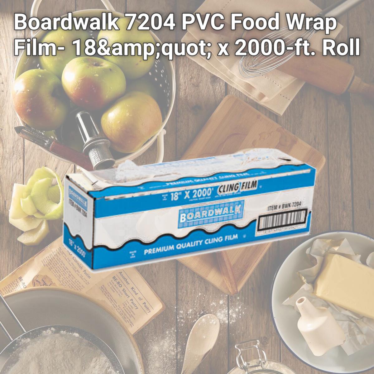 Picture of Boardwalk 7204 PVC Food Wrap Film- 18&amp;quot; x 2000-ft. Roll