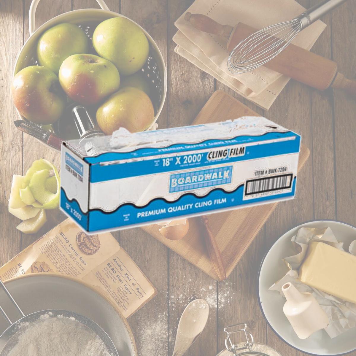 Picture of Boardwalk 7204 PVC Food Wrap Film- 18&amp;quot; x 2000-ft. Roll