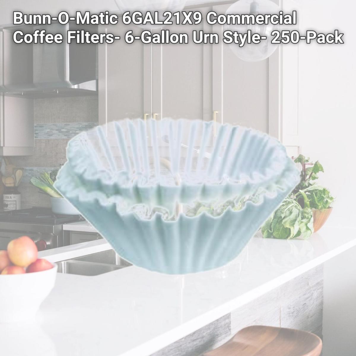 Picture of Bunn-O-Matic 6GAL21X9 Commercial Coffee Filters- 6-Gallon Urn Style- 250-Pack