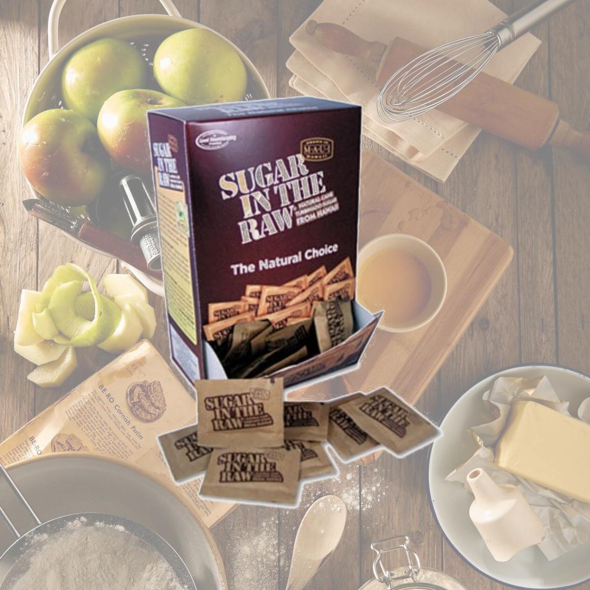 Picture of Office Snax 00319 Unrefined Sugar Made From Sugar Cane- 200 Packets-Box