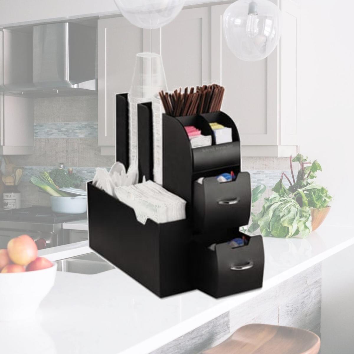 Picture of Ems Mind Reader Llc CAD01BLK Coffee Organizer- 6 1/2'' x 11 3/4'' x 12''