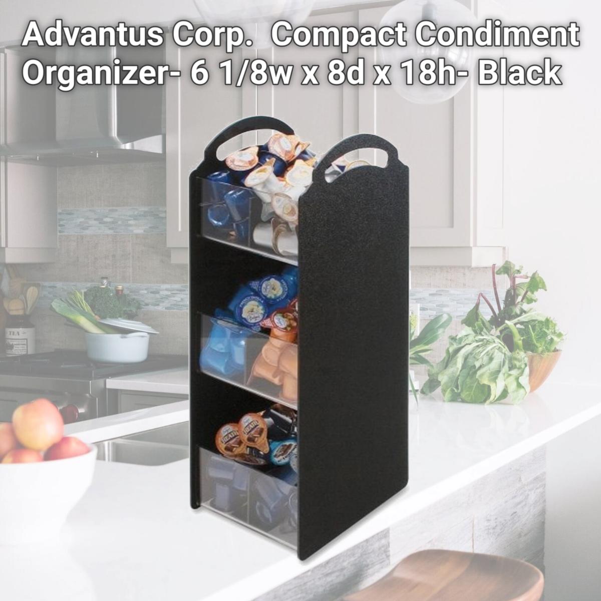 Picture of Advantus Corp. VFCT18 Compact Condiment Organizer- 6 1/8w x 8d x 18h- Black