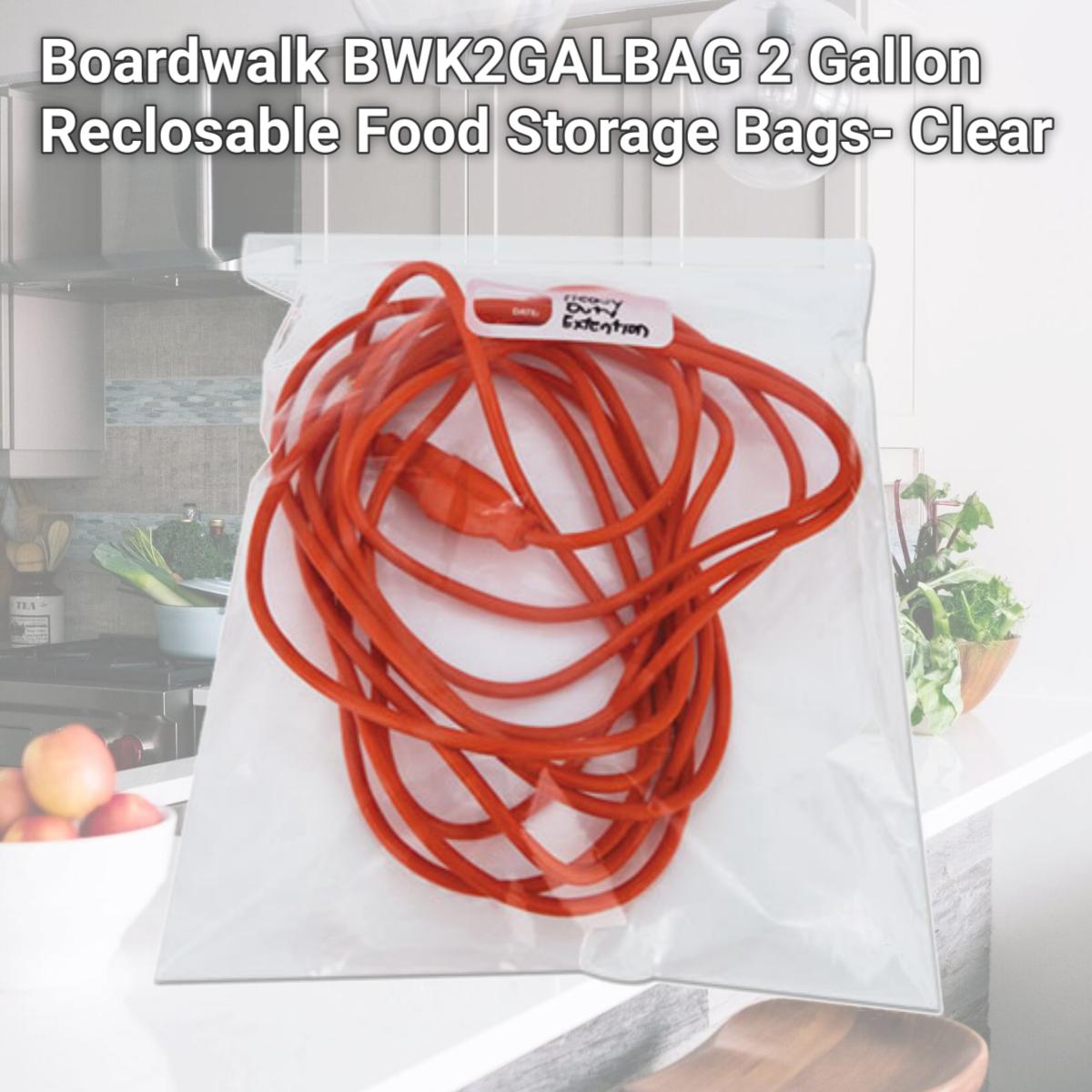 Picture of Boardwalk BWK2GALBAG 2 Gallon Reclosable Food Storage Bags- Clear