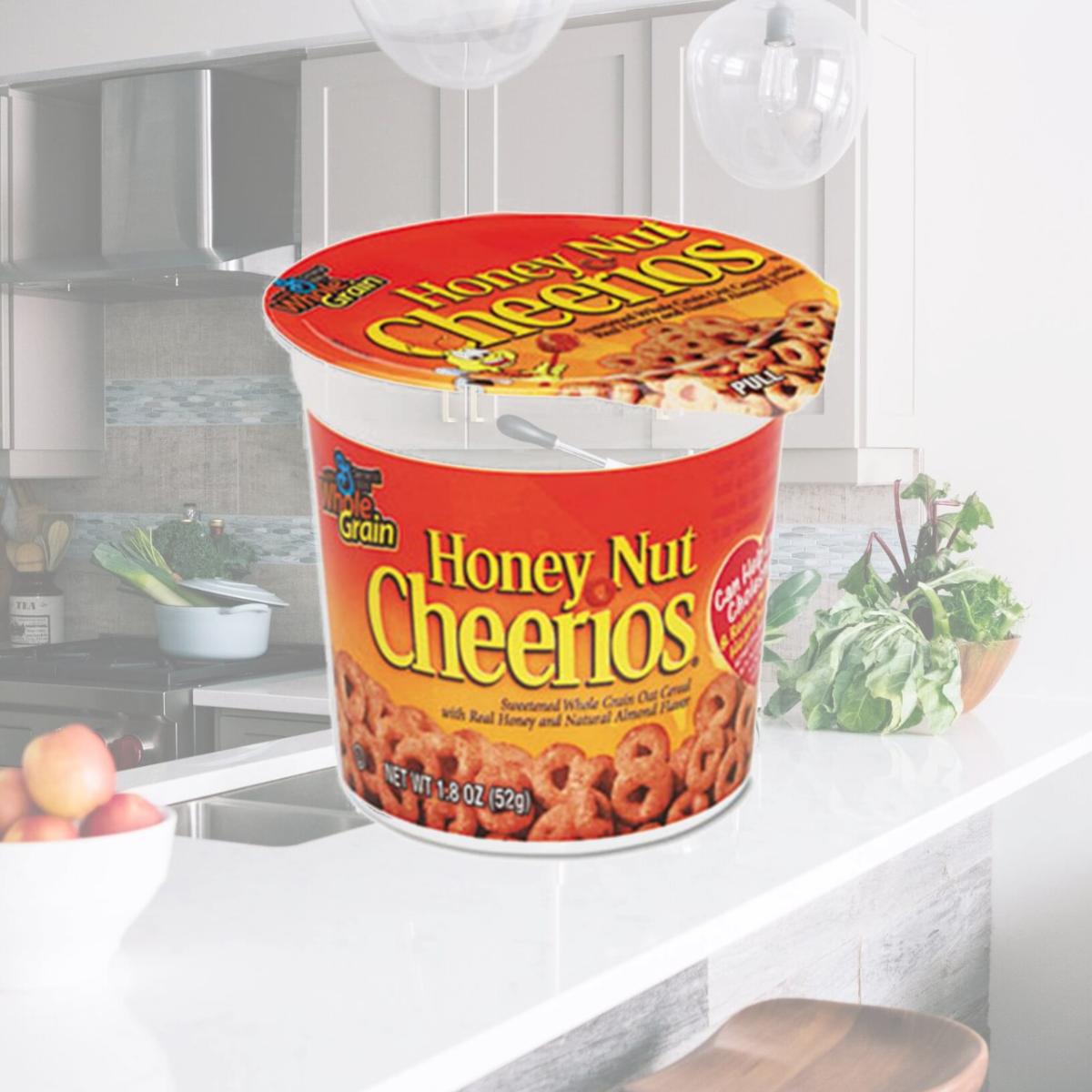 Picture of General Mills SN13898 Honey Nut Cheerios Cereal  Single-Serve 1.8 oz Cup  6-Pack