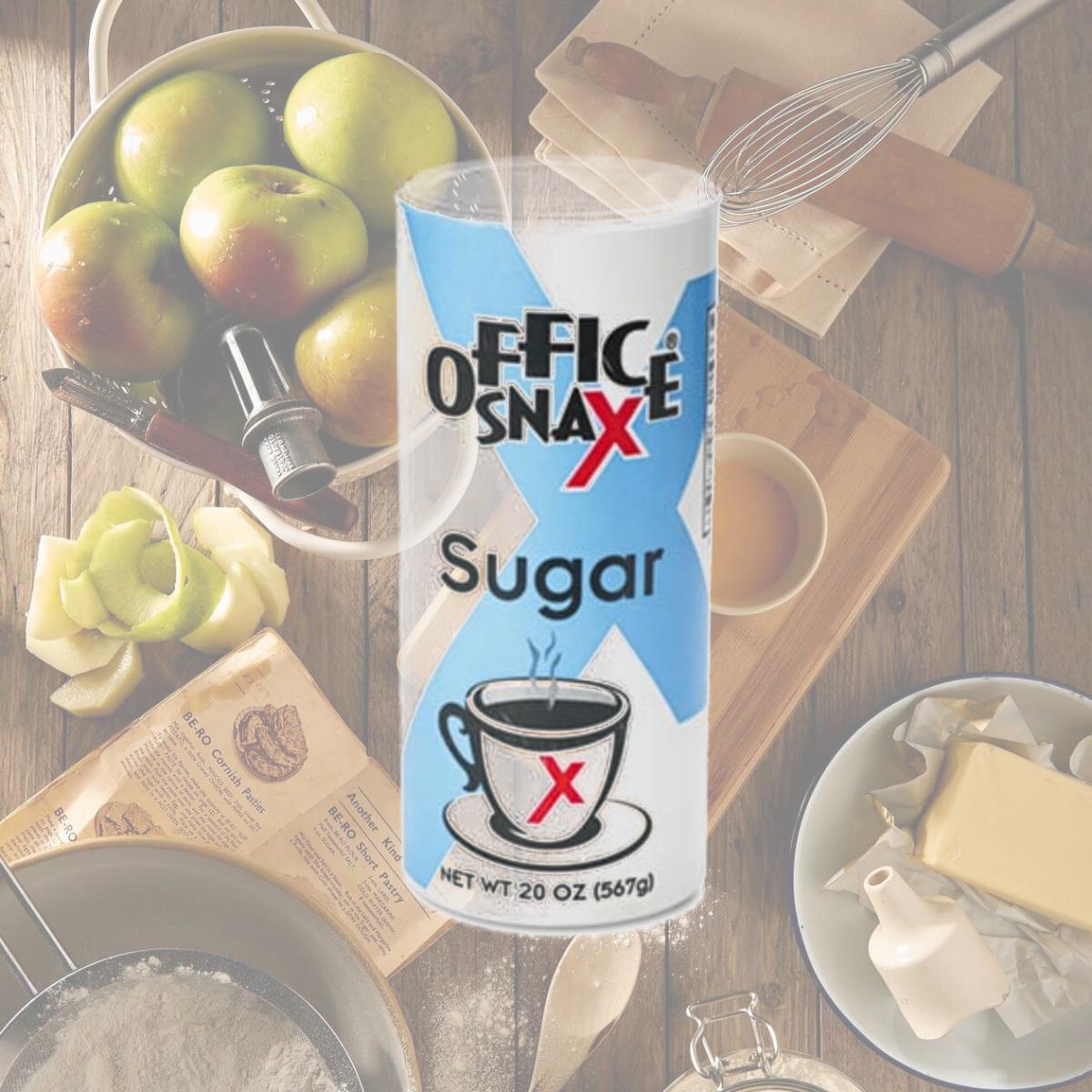 Picture of Office Snax 00019CT Reclosable Canister of Sugar  20-oz  24 per Carton