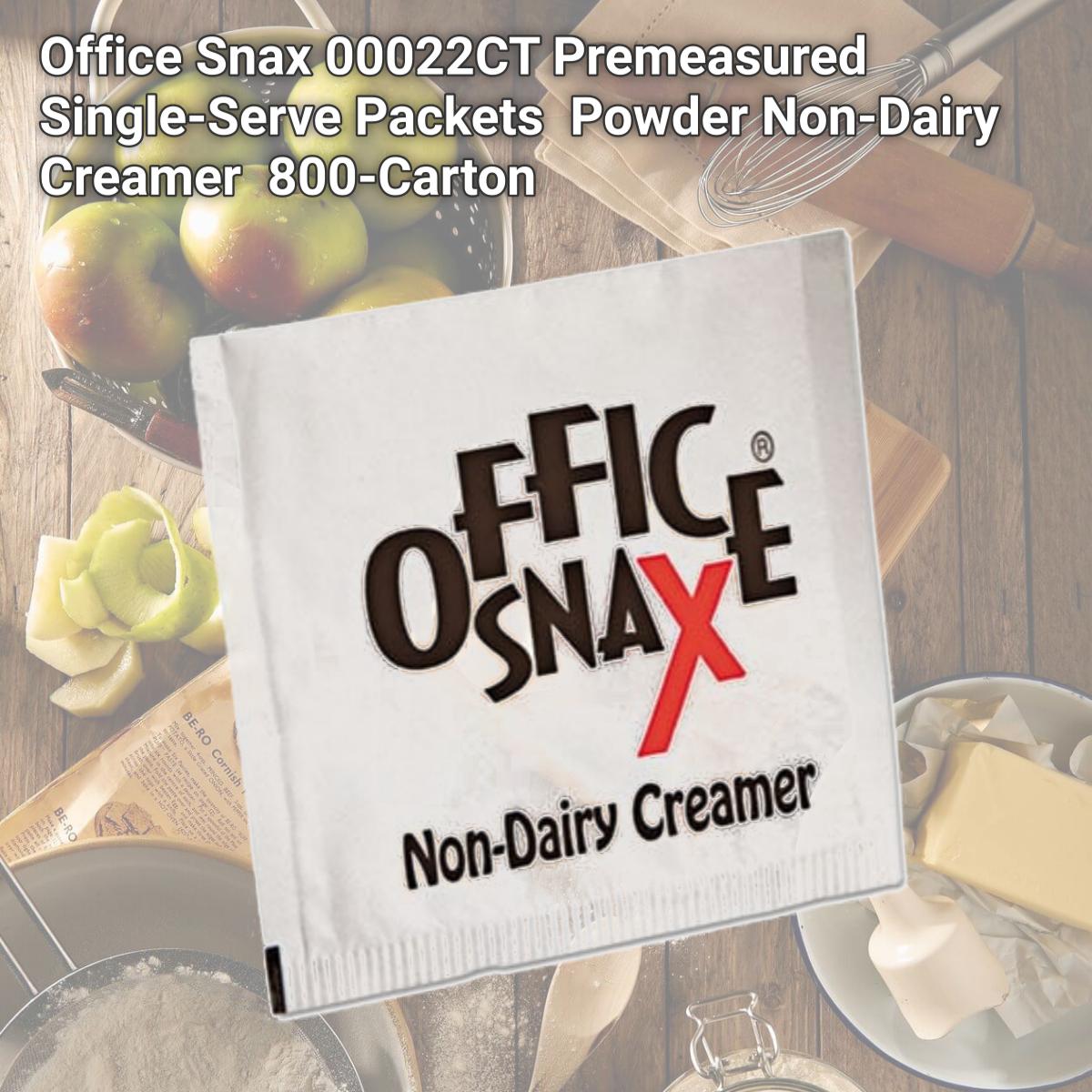 Picture of Office Snax 00022CT Premeasured Single-Serve Packets  Powder Non-Dairy Creamer  800-Carton