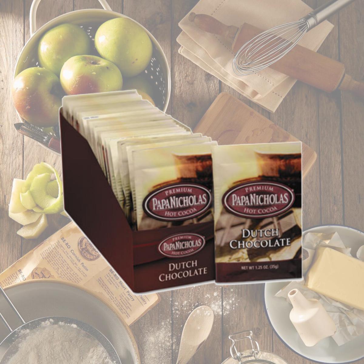 Picture of Papanicholas Coffee 79224 Premium Hot Cocoa  Dutch Chocolate  24-CT