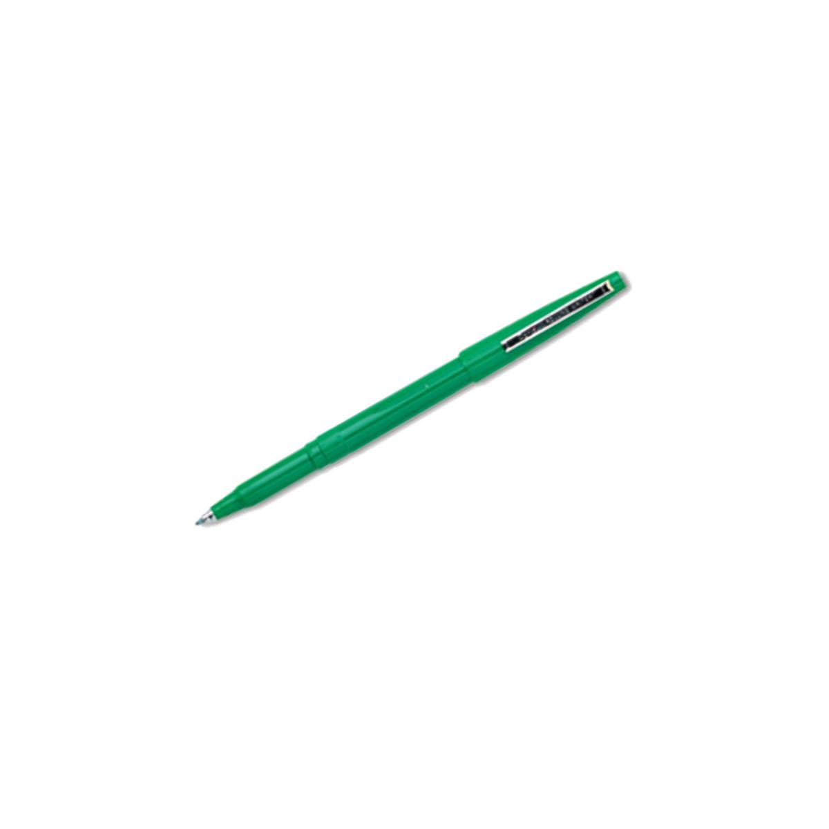 Picture of Pentel R100D Rolling Writer Roller Ball Capped Pen  Green Ink  Medium  Dozen