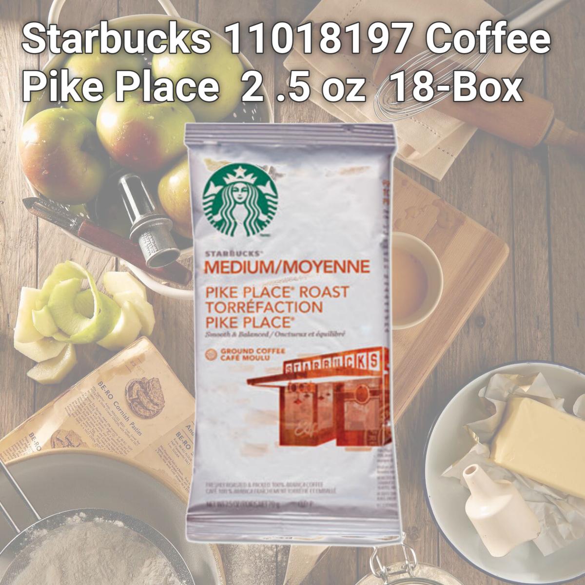 Picture of Starbucks 11018197 Coffee  Pike Place  2 .5 oz  18-Box