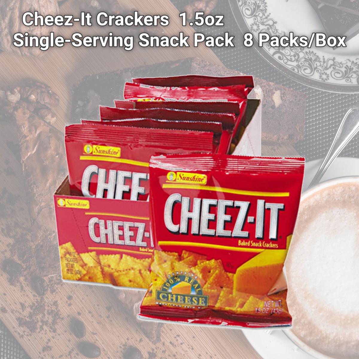 Picture of Keebler 12233 Cheez-It Crackers  1.5oz Single-Serving Snack Pack  8 Packs/Box