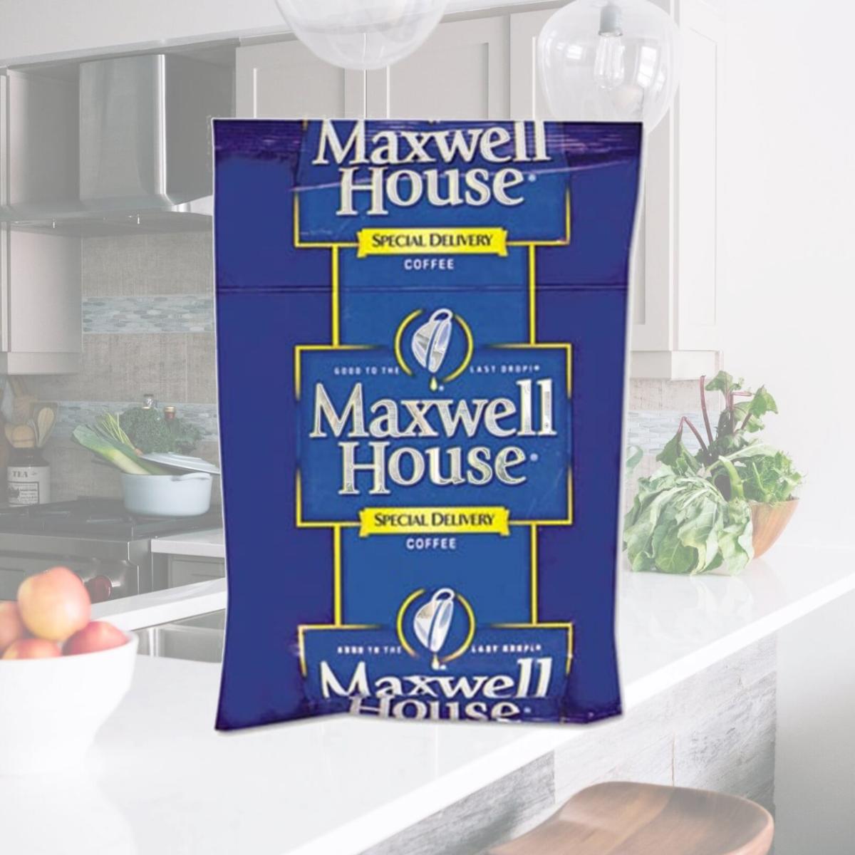 Picture of Maxwell House. 862400 Coffee  Regular Ground  1 1/5 oz Special Delivery Filter Pack  42/Pack