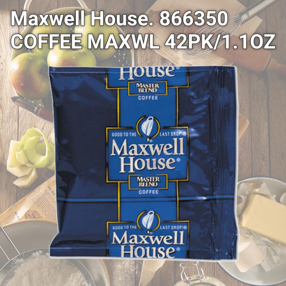 Picture of Maxwell House. 866350 COFFEE MAXWL 42PK/1.1OZ