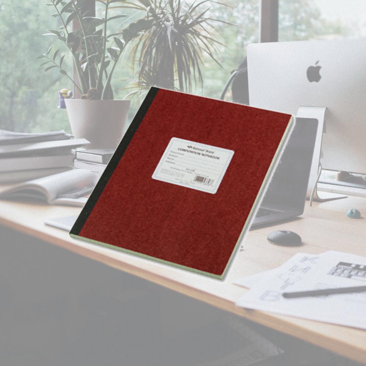 Picture of National Brand 43648 Computation Book- Quadrille Rule- 9-1/4 x 11-3/4- Green- 75 Sheets/Pad 