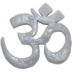 Azure Green Somw 6.5 In. Om Resin Wall Hanging