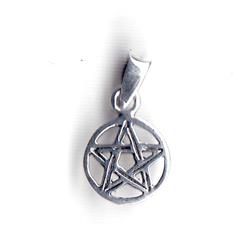 Jms021a 0.37 In. Pentagram Sterling Silver Pendant