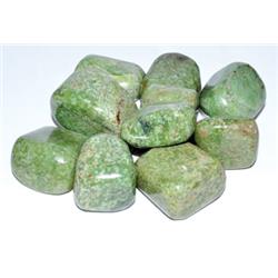 Azure Green Gtgrob 1 Lbs Grossularite Garnet Tumbled Stones, Green
